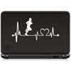 Run Guy Heartbeat Lifeline Decal for Car Window BGK1009