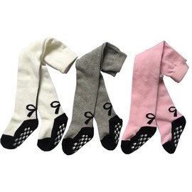 Baby Girl de mallas Medias 3 Pack bebé antideslizante polainas pantalones por toptim, 3 Colors