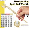WEDO Spark-free Single Open-End Spanner Wrench, Construction Key with Pin