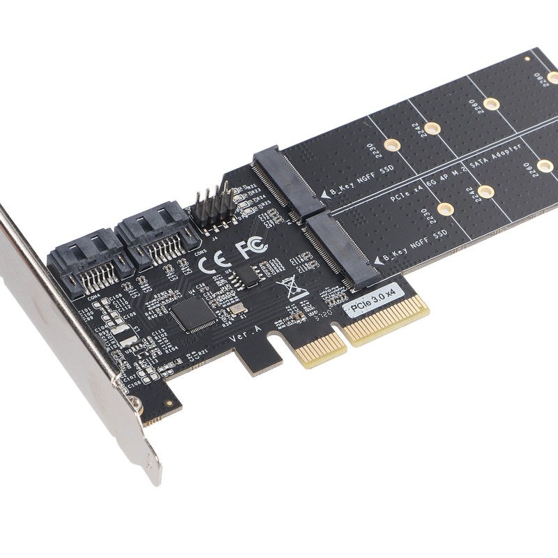 PCIE 3.0 to SATA 3 M.2 Adapter Card High Speed