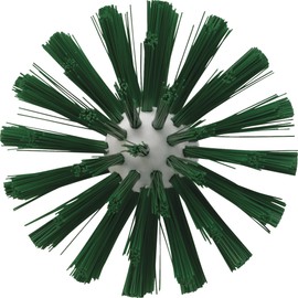 Vikan 5380-103-2 Stiff Tube Brush, Polyester, 3-7/8" x 6-1/2" OAL, Green