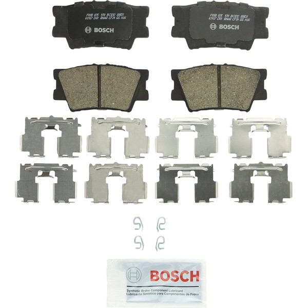 BOSCH BC1212 QuietCast Premium Ceramic Disc Brake Pad Set - Compatible With Select Lexus ES300h, ES350, HS250h; Pontiac Vibe; Toyota Avalon, Camry, Matrix, RAV4; REAR
