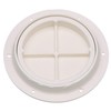 Seachoice White Pry-Up Deck Plate, Watertight, Up to 10-5/8 in.