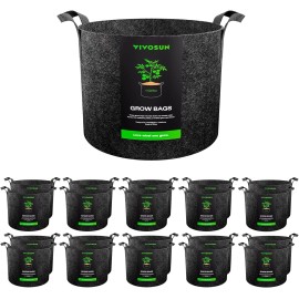 VIVOSUN 20Pack 1 Gal Planting Grow Bags Fabric Pot Nursery Soil Nonwoven Handle