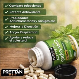 PRETTÁN XIII Aceite de Orégano Concentrado 60 Cápsulas
