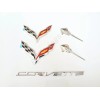 GM 5PCS 2014-19 Corvette C7 Chrome Black Front & Rear