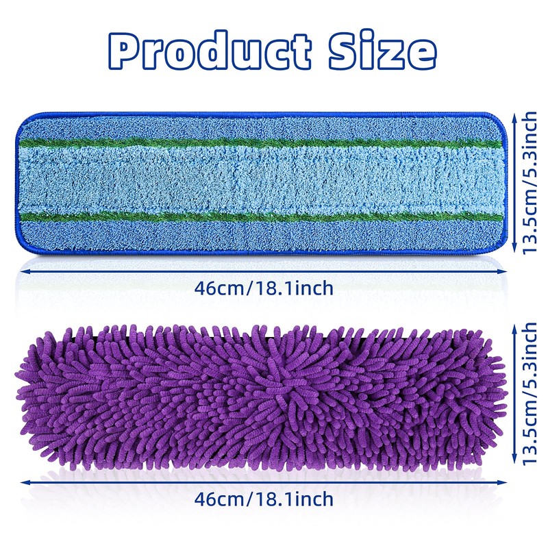 8 Pack Mop Pads for Bona Family of Mops, 4