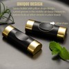 4 Pcs Alloy Chopstick Rest Chinese Chopstick Spoon Rest Black