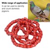 100Pcs 8mm Pigeon Leg Bands Aluminum Alloy Non Competition Recognizable