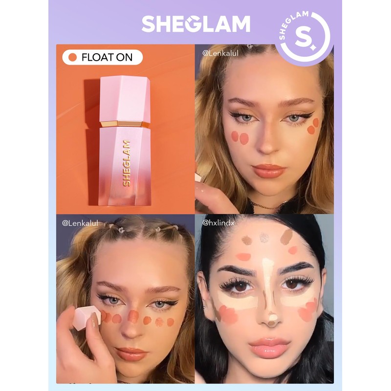 SHEGLAM Color Bloom Liquid Blush Makeup for Cheeks Matte Finish