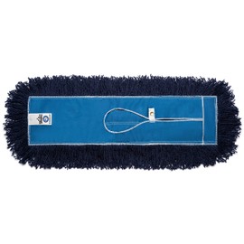 Nine Forty 36-Inch Premium Nylon Dust Mop Replacement Head - Heavy Duty Mop Head Refill for Industrial, Commercial, and Residential Cleaning - Dry Floor Duster for Hardwood Surfaces - Blue (1-Pack)