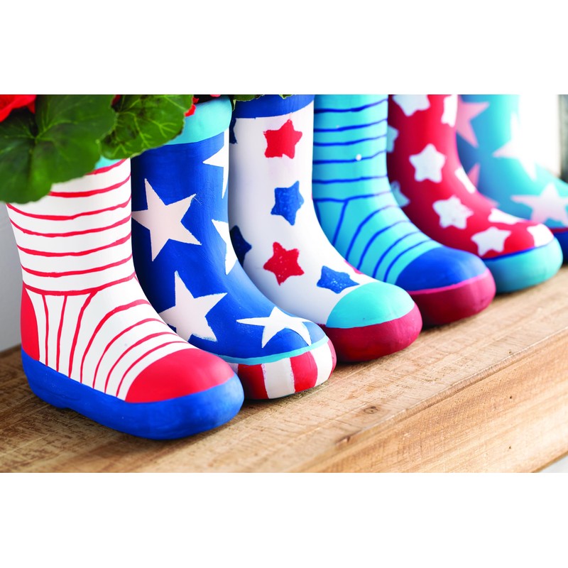 Fun Express Ceramics to Paint - DIY Ceramic Boot Vase