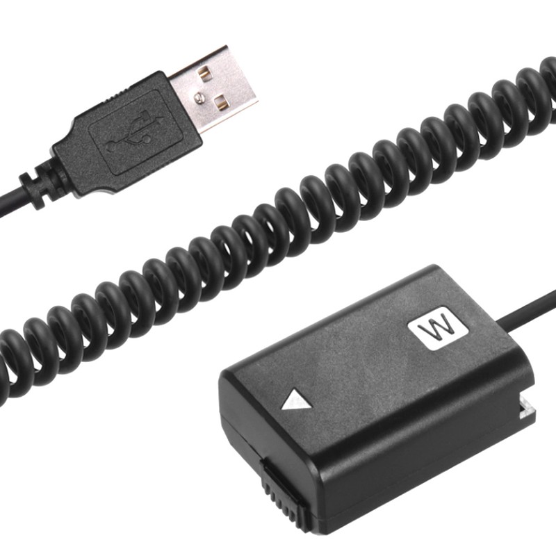 USB to FW50 Full Decoder Dummy Battery Fit for Sony