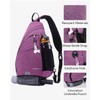 WATERFLY Sling Bag Sling Backpack Small Crossbody Shoulder Bag for