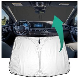 YEE PIN Sonnenschirm Auto kompatibel mit Mercedes A-Klasse W177 2018-2022，Faltbare Auto Sonnenschutz Frontscheibe Windschutzscheibe UV Staub Schutz