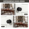 NIZADO 1 Pack Black Privacy Door Knob, Interior Door Lock