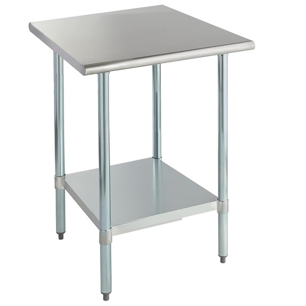 ROCKPOINT Stainless Steel Table for Prep & Work 30x30 Inches,