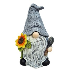 Memeyou Key Hider Outdoor Garden Gnomes Statue Hide A Key Outside Gnome Figurine Decor For Yard Lawn Hidden Spare Key Holder Lock Box