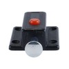 Durlo 4 pcs Black Plastic Door Latch with Push Button