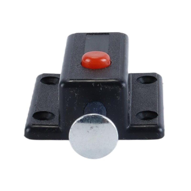 Durlo 4 pcs Black Plastic Door Latch with Push Button