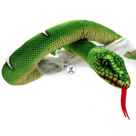 Tree Python Cuddly Toy Snake Green Plush Snake Python Mamba Plush Toy NEPHRIT - Cuddly Toys *biz