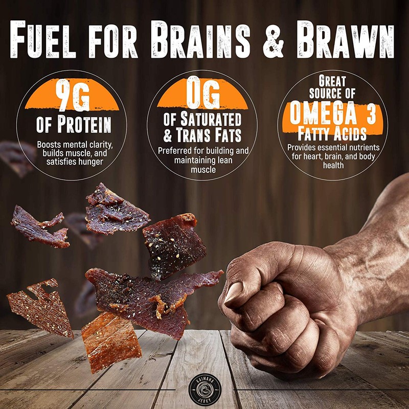 Kaimana Ahi Tuna Jerky Hawaiian Warrior 1.5 Ounce - Paleo