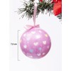 Ciao Set of 6 decoupage Christmas tree balls (diameter 7.5