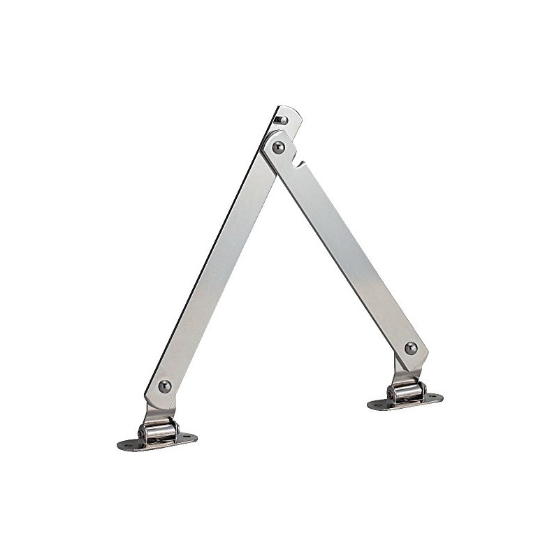 TRUSCO(トラスコ) スチール製止付き平棒ステー 全長300mm 左用 TS-52-L