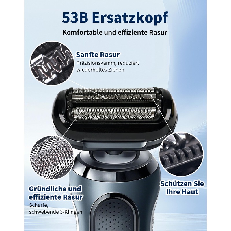 53B Shaving Head Compatible with Braun Series 5 & 6