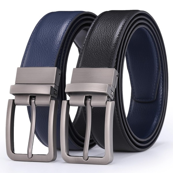 Glamicci Reversible Genuine Leather Belt – 2-in-1 for Men &