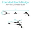 Vive 32" Grabber Reacher Tool - Foldable Pickup Stick with