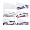 BonjourMrsMr Assorted Pack of Mens Classic White Cotton Pocket Square