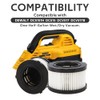 4 Pack DC5151H HEPA Filter Replacement Fit for DEWALT DC5151H