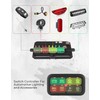 KEMIMOTO 8 Gang Switch Panel Enhanced Sensitivity, LED Touch Control,