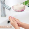 Ajuny Soap Dish Holder Shower, Resin Soap Dishes Self-Draining for