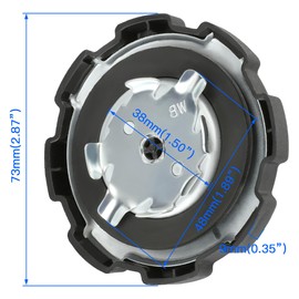 YOXUFA Gas Fuel Tank Cap for Predator 212cc Coleman CT200U CT200U-EX BT200x Baja Warrior MB200 Doodlebug DB30 GX120 GX160 GX200 GX390 420cc 168F 196cc 200cc Engine Generator Motor Mini Bike Part
