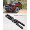 Auto For Front GMC Matte Black OVERLAY Emblem Badge Fit