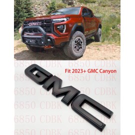 Auto For Front GMC Matte Black OVERLAY Emblem Badge Fit 2023+ GMC Canyon