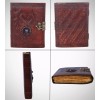 DC Elements Leather Double Dragon Stone Journal Brown Diary Handmade