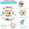 CHUNNIN 96Pcs End of School Party Paper Plates and Napkins