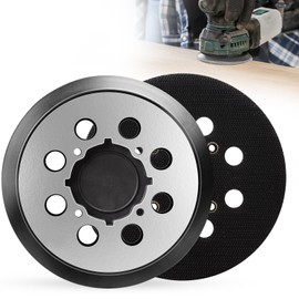 2 Pcs 5 Inch 8 Hole Sander Pad 4 Screw Holes Hole Hook and Loop Aluminum Alloy Sanding Pad for Orbital Sander Pad Replacement for DWE6421 6421K DWE6423 6423K DCW210B