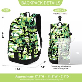 rickyh style Boys and Girls Kids Backpacks, Lightweight Backpack 18.5 x 13.75 x 8.75 Inches lunch bags 10 x 8 x 3.21 Inches Kids Backpacks for School and Travel, BPA Free