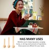 30 Pieces Spice Spoons, 1 Piece Storage Bag, Mini Wooden