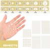 1016 Pcs Flatback Rhinestones Pearls Face Gems Pearls Self Adhesive