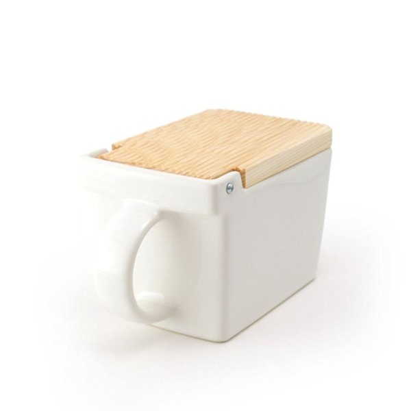 ZERO JAPAN Salt Box - White - 15oz / 420ml Made in Japan