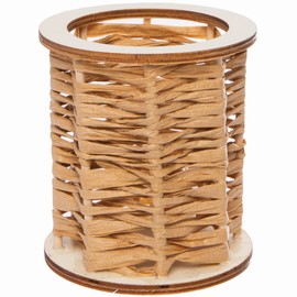 Baker Ross Wooden Pen Pot Weaving Sets - Pack of 3, Wooden Crafts for Children (FC392)