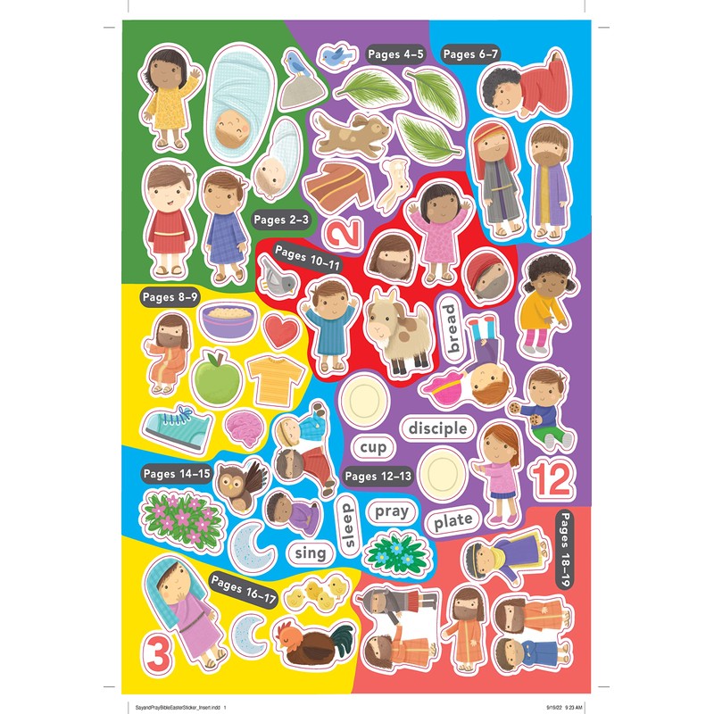 Say and Pray Bible Easter Sticker and Activity Book