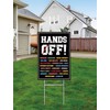 Hands Off Protest Yard Sign Social Security And Medicare Protest