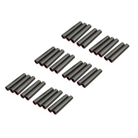 rukauf Foam Roll Moulds Small (8 cm x 1.3 cm) Non-Stick Coated Teflon Traditional Baking Mould Iridescent Curl Shape Straight Tube Piping Nozzles Cream Rolls (30)