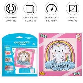 Diamond Dotz Kittycorn Diamond Painting Artwork Kit